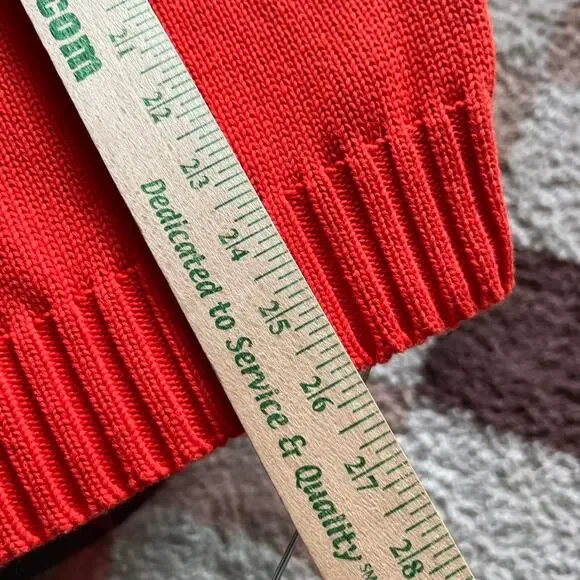 Vintage 90s Polo Ralph Lauren Cotton Knit SweaterOrangeSize M